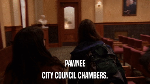 PAWNEE CITY COUNCIL CHAMBERS. 
