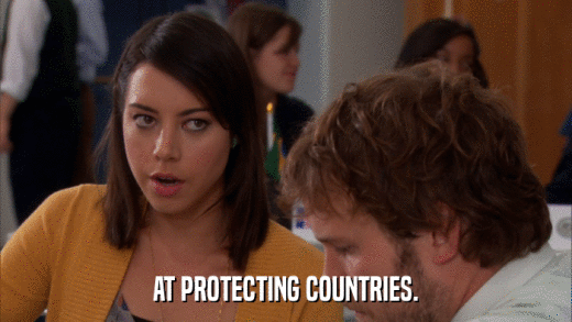 AT PROTECTING COUNTRIES.  