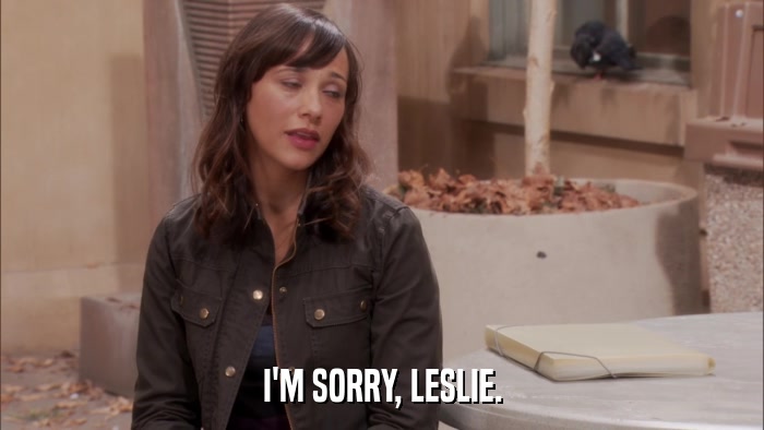I'M SORRY, LESLIE.  