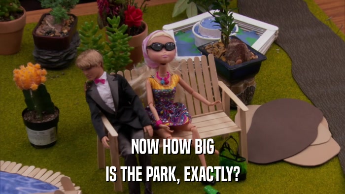 NOW HOW BIG IS THE PARK, EXACTLY? 