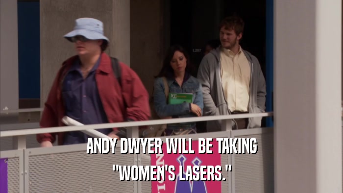 ANDY DWYER WILL BE TAKING 