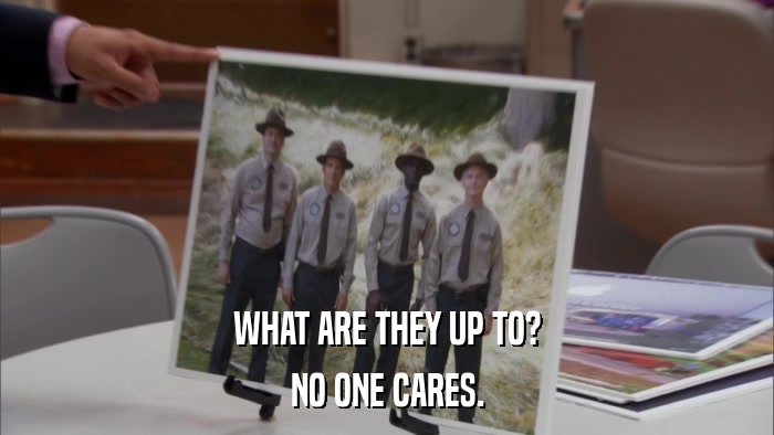 WHAT ARE THEY UP TO? NO ONE CARES. 