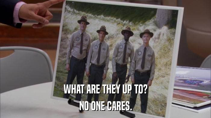 WHAT ARE THEY UP TO? NO ONE CARES. 