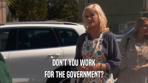 DON'T YOU WORK FOR THE GOVERNMENT? 