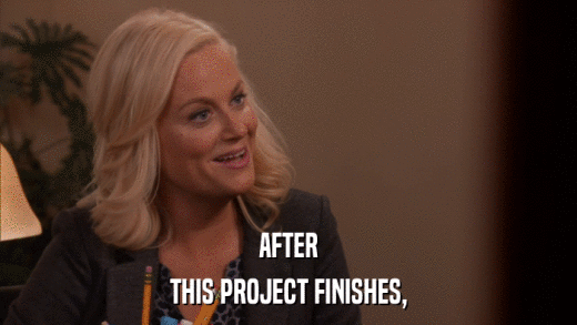 AFTER THIS PROJECT FINISHES, 