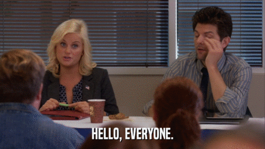HELLO, EVERYONE.  
