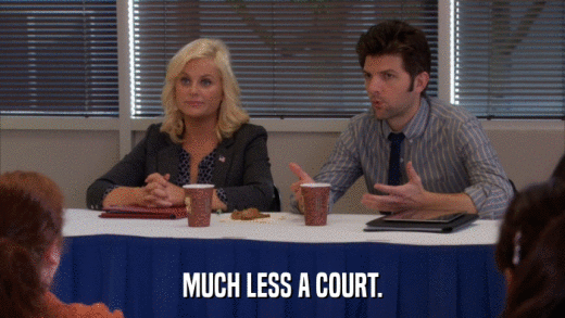 MUCH LESS A COURT.  