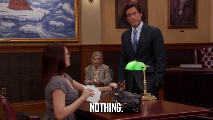 NOTHING.  