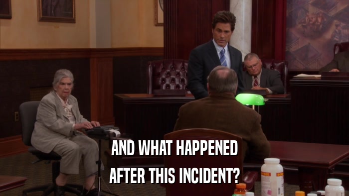 AND WHAT HAPPENED AFTER THIS INCIDENT? 