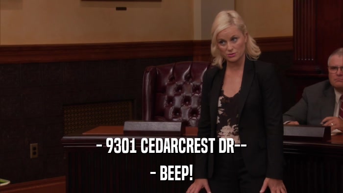 - 9301 CEDARCREST DR-- - BEEP! 