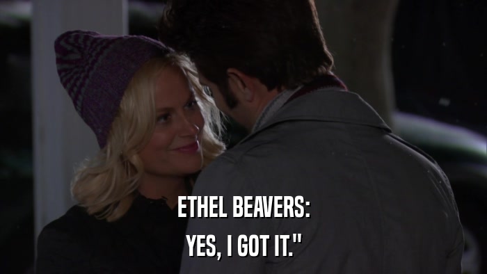 ETHEL BEAVERS: YES, I GOT IT.