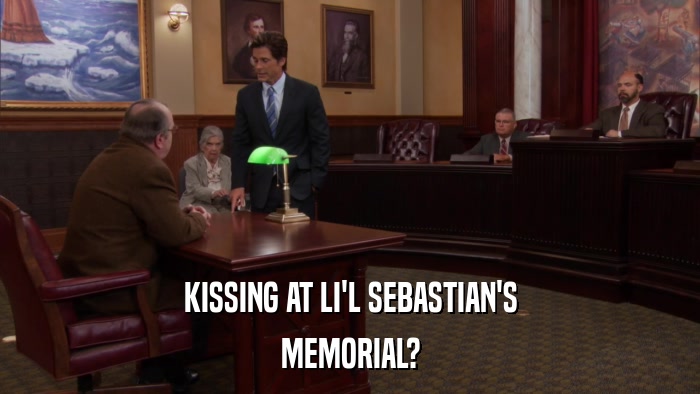 KISSING AT LI'L SEBASTIAN'S MEMORIAL? 