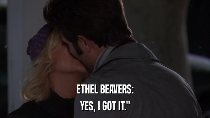 ETHEL BEAVERS: YES, I GOT IT.