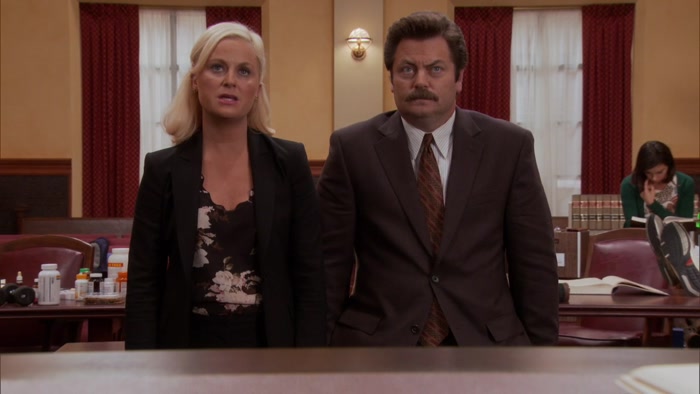 THIS MURAL IS CALLED BAD PAWNEE, GOOD PAWNEE. 