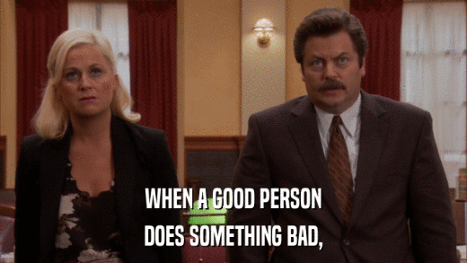 WHEN A GOOD PERSON DOES SOMETHING BAD, 