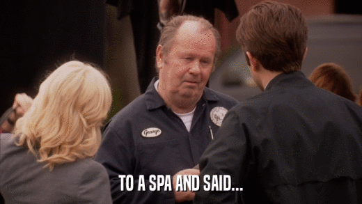 TO A SPA AND SAID...  