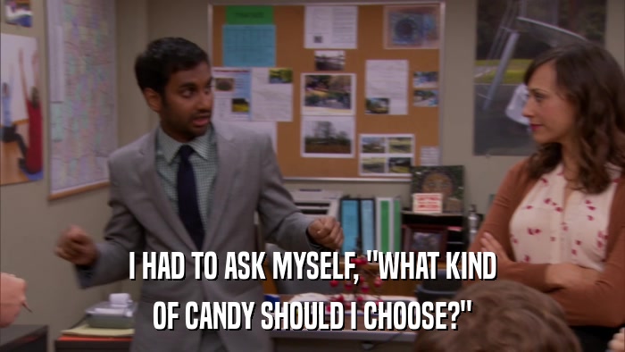 I HAD TO ASK MYSELF, 