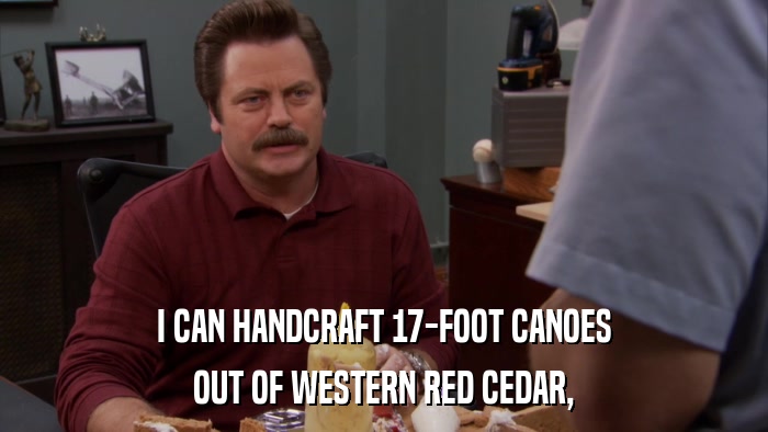 I CAN HANDCRAFT 17-FOOT CANOES OUT OF WESTERN RED CEDAR, 
