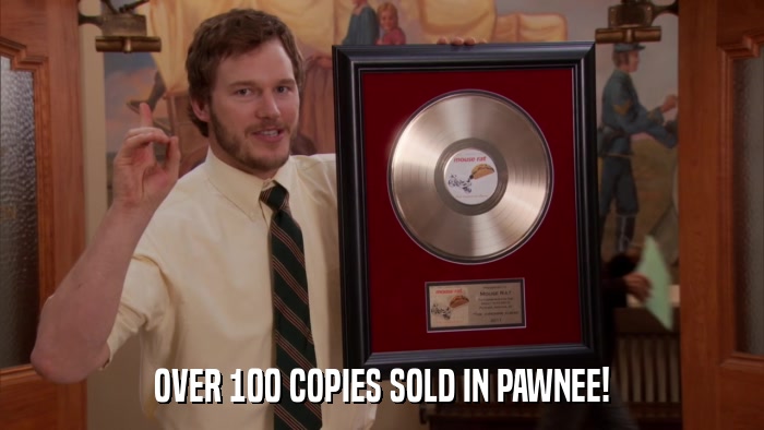 OVER 100 COPIES SOLD IN PAWNEE!  
