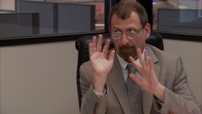 SAY IT TO TED WHEN HE COMES IN.  