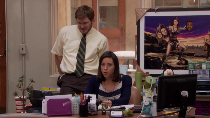 WE COULD GET LESLIE SOME MARSHMALLOW FLUFF. 