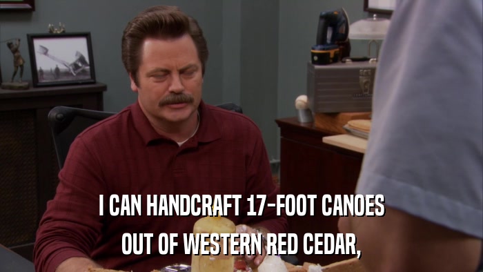 I CAN HANDCRAFT 17-FOOT CANOES OUT OF WESTERN RED CEDAR, 