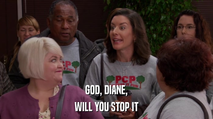 GOD, DIANE, WILL YOU STOP IT 