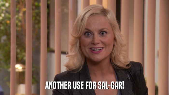 ANOTHER USE FOR SAL-GAR!  