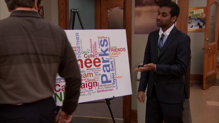 THE MORE SHE'S MENTIONED A WORD, THE LARGER IT APPEARS. 