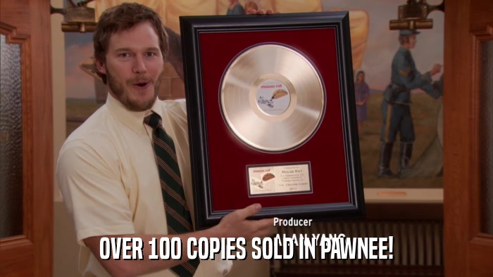OVER 100 COPIES SOLD IN PAWNEE!  