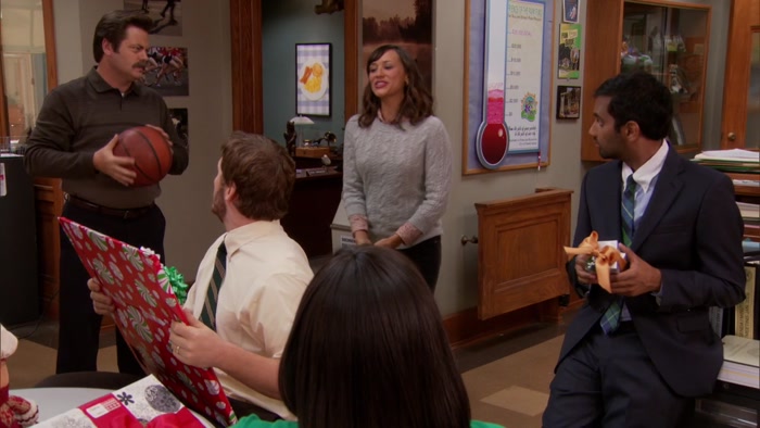 LESLIE WISHES SHE COULD BE HERE HERSELF 