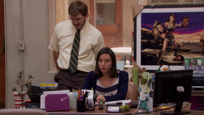 WE COULD GET LESLIE SOME MARSHMALLOW FLUFF. 