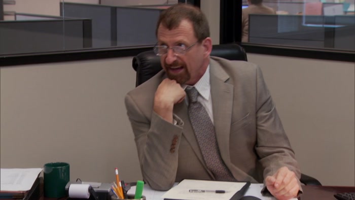 SAY IT TO TED WHEN HE COMES IN.  