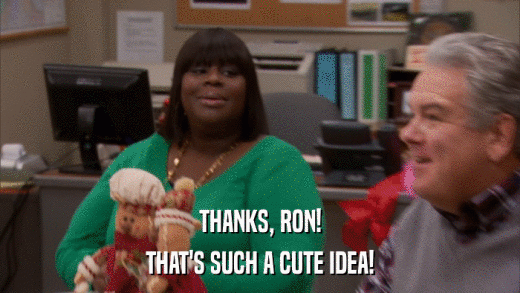 THANKS, RON! THAT'S SUCH A CUTE IDEA! 