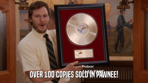 OVER 100 COPIES SOLD IN PAWNEE!  