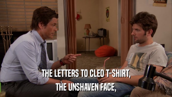THE LETTERS TO CLEO T-SHIRT, THE UNSHAVEN FACE, 