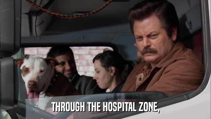 THROUGH THE HOSPITAL ZONE,  