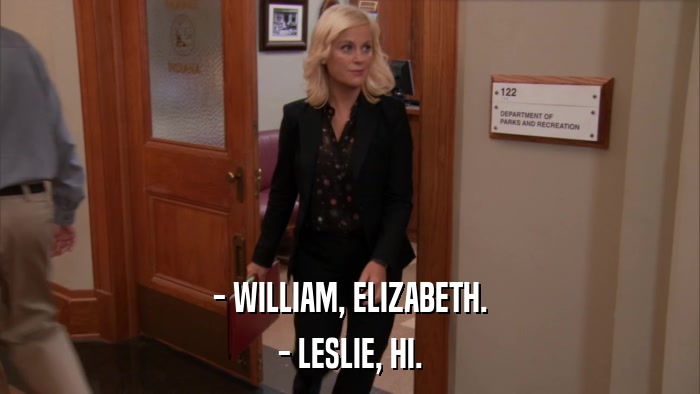 - WILLIAM, ELIZABETH. - LESLIE, HI. 