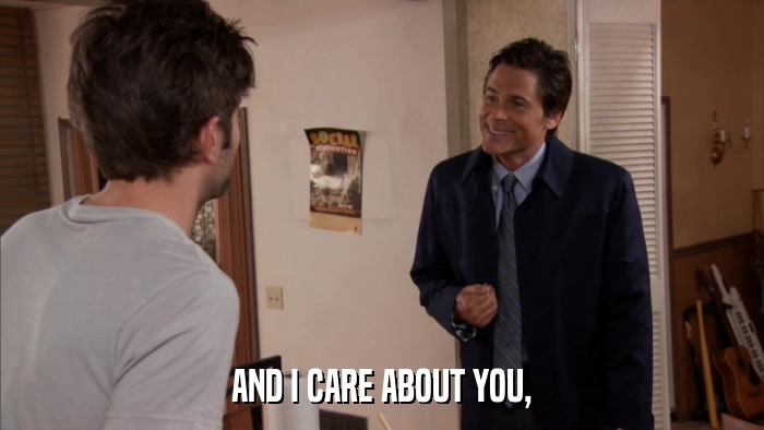 AND I CARE ABOUT YOU,  