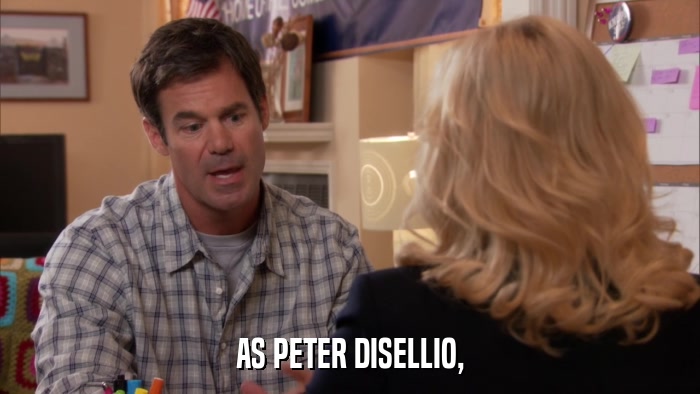 AS PETER DISELLIO,  
