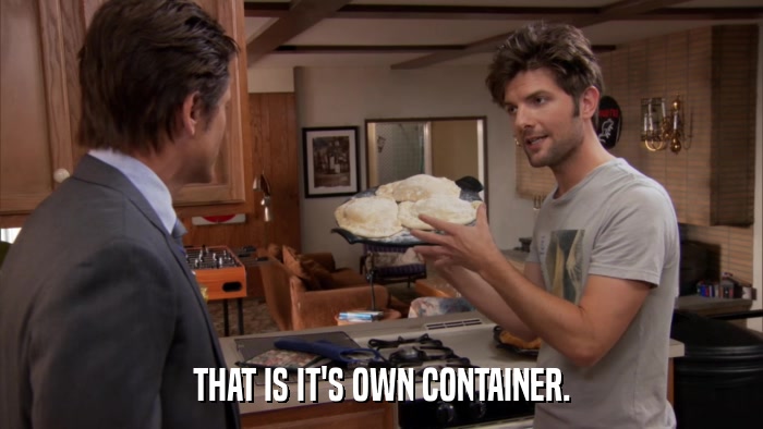 THAT IS IT'S OWN CONTAINER.  