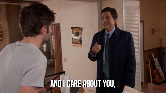 AND I CARE ABOUT YOU,  