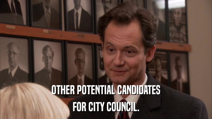 OTHER POTENTIAL CANDIDATES FOR CITY COUNCIL. 