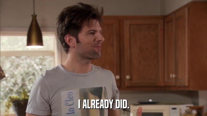 I ALREADY DID.  