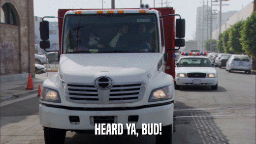 HEARD YA, BUD!  