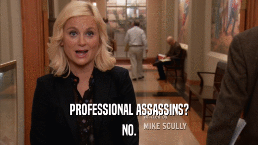 PROFESSIONAL ASSASSINS? NO. 