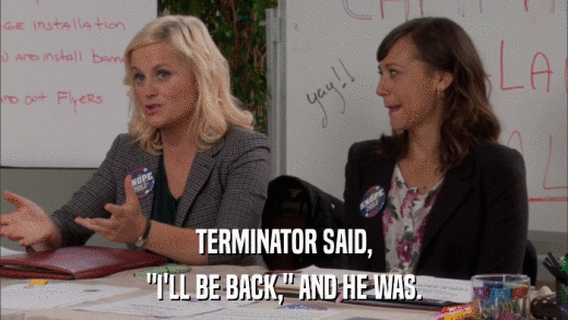 TERMINATOR SAID, 