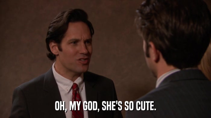 OH, MY GOD, SHE'S SO CUTE.  