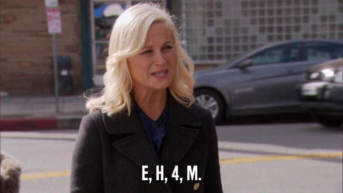 E, H, 4, M.  