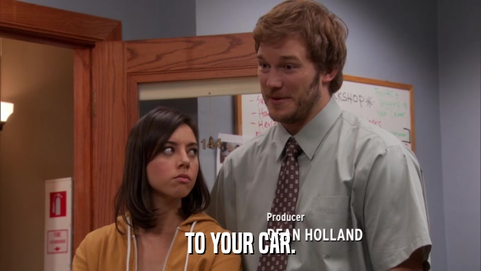 TO YOUR CAR.  